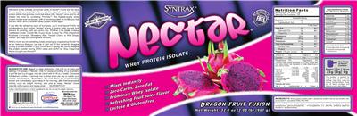 Photo of the Syntrax Nectar Dragon Fruit Fusion label