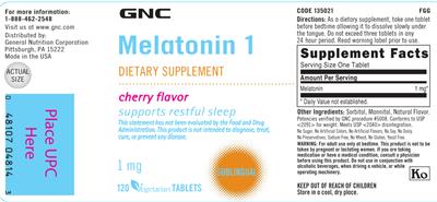 Melatonin 1 Cherry Flavor