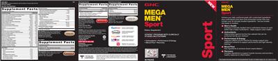 Photo of the GNC Mega Men N.O. Support label
