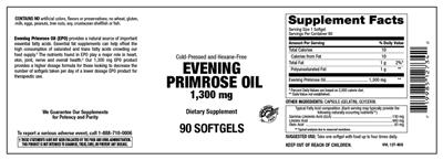 Photo of the Vitamer Laboratories Evening Primrose Oil 1,300 mg label