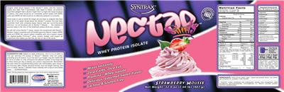 Photo of the Syntrax Nectar Sweets Strawberry Mousse label