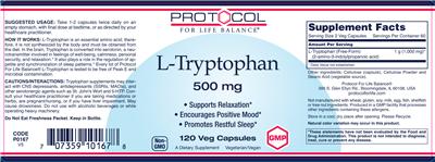 L-Tryptophan 500 mg