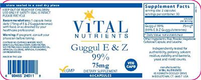 Guggul E & Z 99% 75 mg