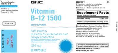 Vitamin B-12 1500 mcg