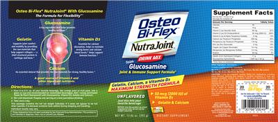 Photo of the Osteo Bi-Flex Osteo Bi-Flex NutraJoint with Glucosamine Drink Mix Unflavored label