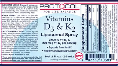 Vitamins D3 & K2 Liposomal Spray