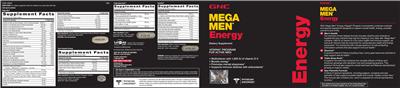 Photo of the GNC Mega Men Mega Men label