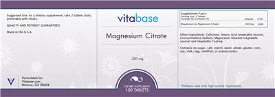 Magnesium Citrate 200 mg