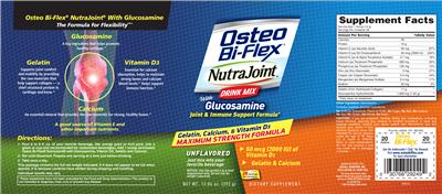 Photo of the Osteo Bi-Flex Osteo Bi-Flex NutraJoint with Glucosamine Drink Mix Unflavored label