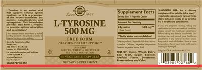L-Tyrosine 500 mg