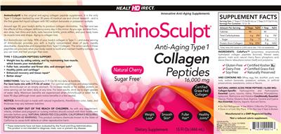 AminoSculpt Collagen Peptides Natural Cherry