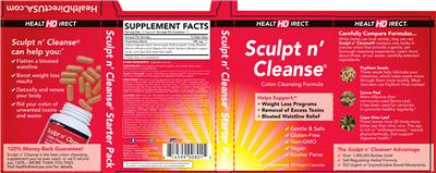 Photo of the Health Direct Sculpt n' Cleanse label