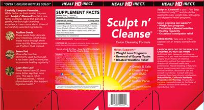 Photo of the Health Direct Sculpt n' Cleanse label