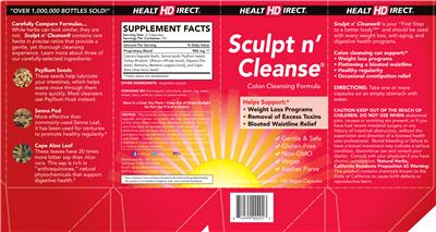 Photo of the Health Direct Sculpt n' Cleanse label