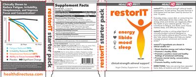 Photo of the Health Direct restorIT label