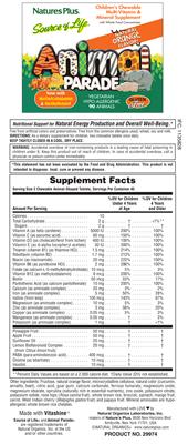 Children's Chewable Multi-Vitamin & Mineral Supplement Natural Orange Flavor