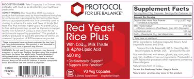 Red Yeast Rice Plus 600 mg