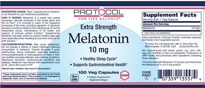 Extra Strength Melatonin 10 mg