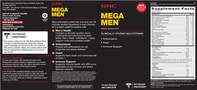 Product label for Mega Men