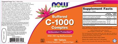 Photo of the NOW Buffered C-1000 Complex label