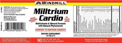 Photo of the Windmill Milltrium Cardio label