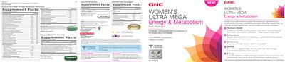 Photo of the GNC Women's Ultra Mega Essential Fatty Acid Support label