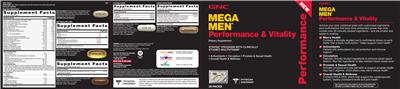 Photo of the GNC Mega Men Mega Men Multivitamin label