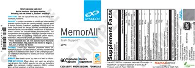 Photo of the XYMOGEN MemorAll label