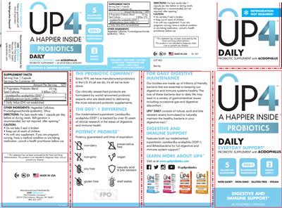 Photo of the UP4 Daily label