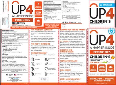 Photo of the UP4 Children's label
