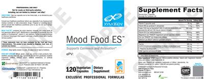 Photo of the XYMOGEN Mood Food ES label