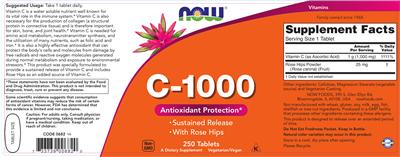 Photo of the NOW C-1000 label
