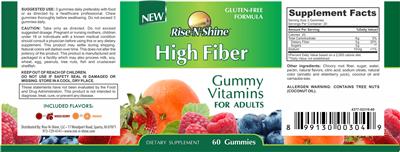 High Fiber Gummy Vitamins for Adults
