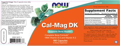 Photo of the NOW Cal-Mag DK label