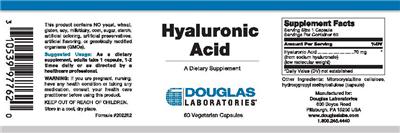 Photo of the Douglas Laboratories Hyaluronic Acid label