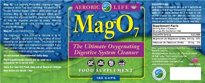 Photo of the Aerobic Life Mag O7 label
