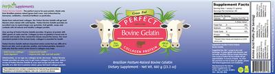 Photo of the Perfect Supplements Perfect Bovine Gelatin label