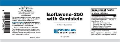 Photo of the Douglas Laboratories Isoflavone-250 with Genistein label