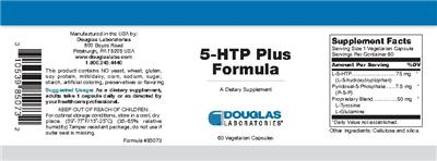 Photo of the Douglas Laboratories 5-HTP Plus Formula label