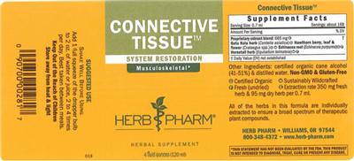 Photo of the Herb Pharm Connective Tissue label