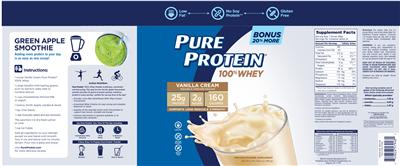 Pure Protein 100% Whey Vanilla Cream