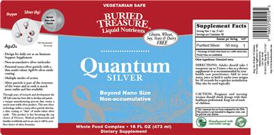 Photo of the Buried Treasure Liquid Nutrients Quantum Silver label
