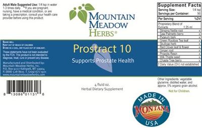 Photo of the Mountain Meadow Herbs Prostract 10 label