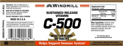Sustained Release Vitamin C-500