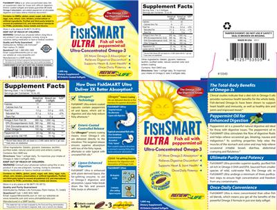 Photo of the Renew Life FishSmart Ultra label