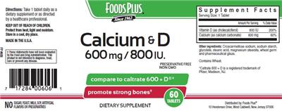 Calcium & D 600 mg/800 IU