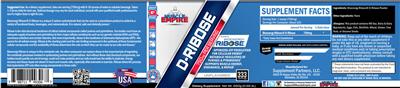 Photo of the Muscle Empire D-Ribose 750 mg Unflavored label