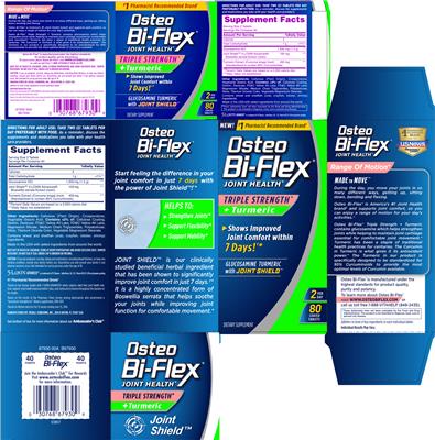 Photo of the Osteo Bi-Flex Osteo Bi-Flex Triple Strength + Turmeric label