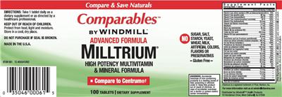 Photo of the Comparables By Windmill Advanced Formula Milltrium label