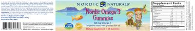 Nordic Omega-3 Gummies Tangerine Treats